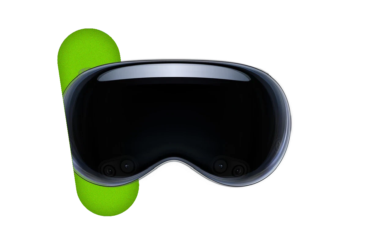 The Apple Vision Pro headset