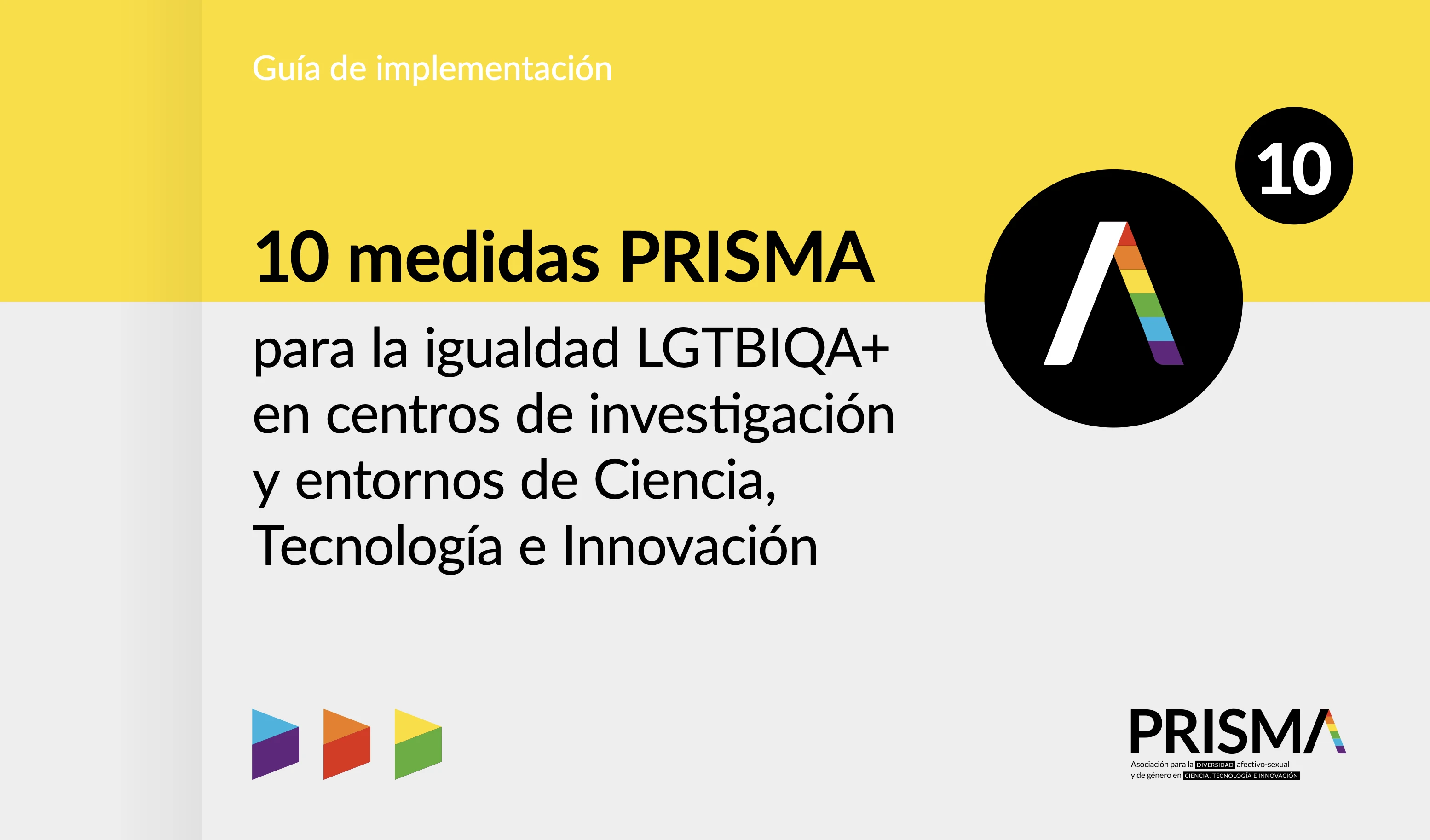 10 medidas PRISMA para la igualdad LGTBQIA+ en centros de investigación y entornos CTI
